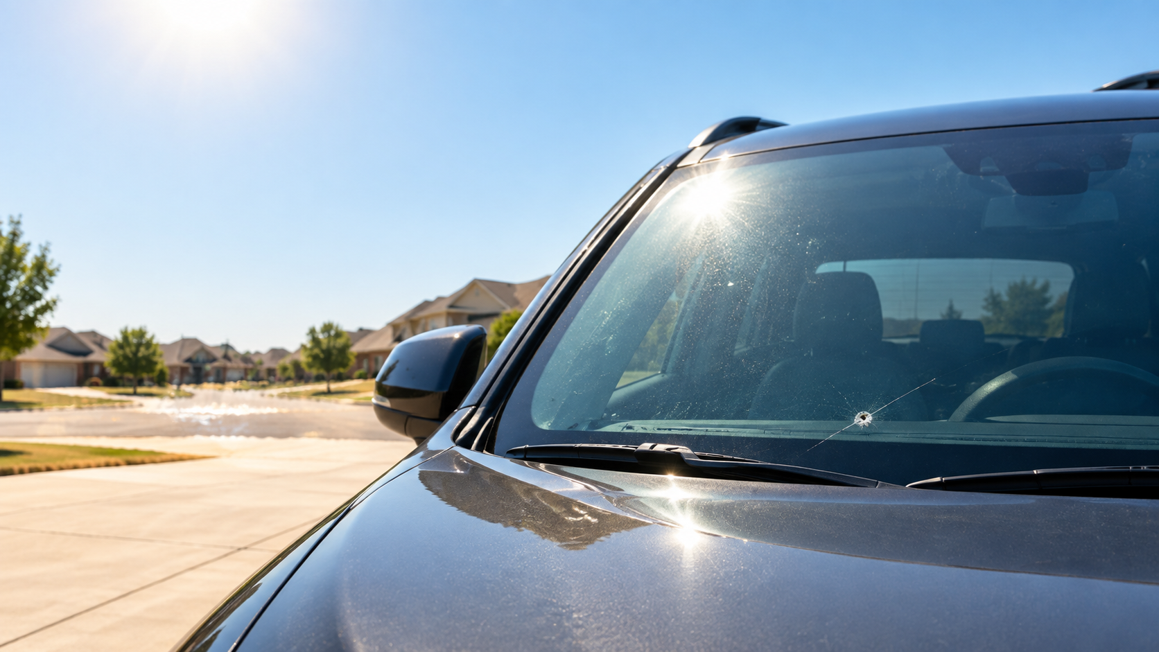 Why Texas Summer Heat Can Turn a Small Windshield Chip Into a Big Problem